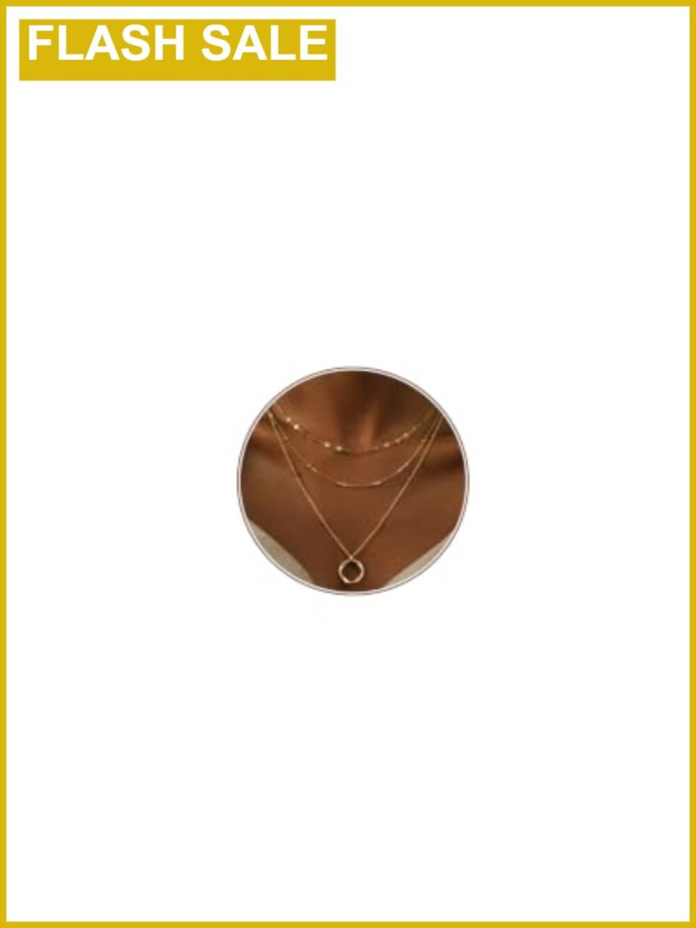 14K Gold Plated 3 Pc Layered Necklace Set